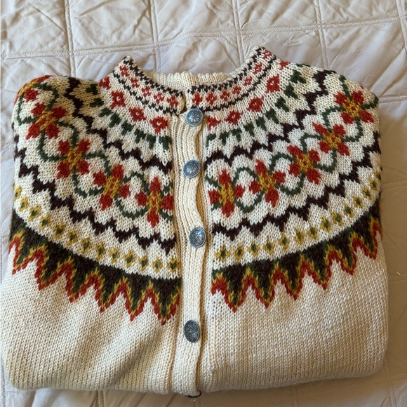 Vintage gorgeous hand knit wool sweater - Picture 10 of 10